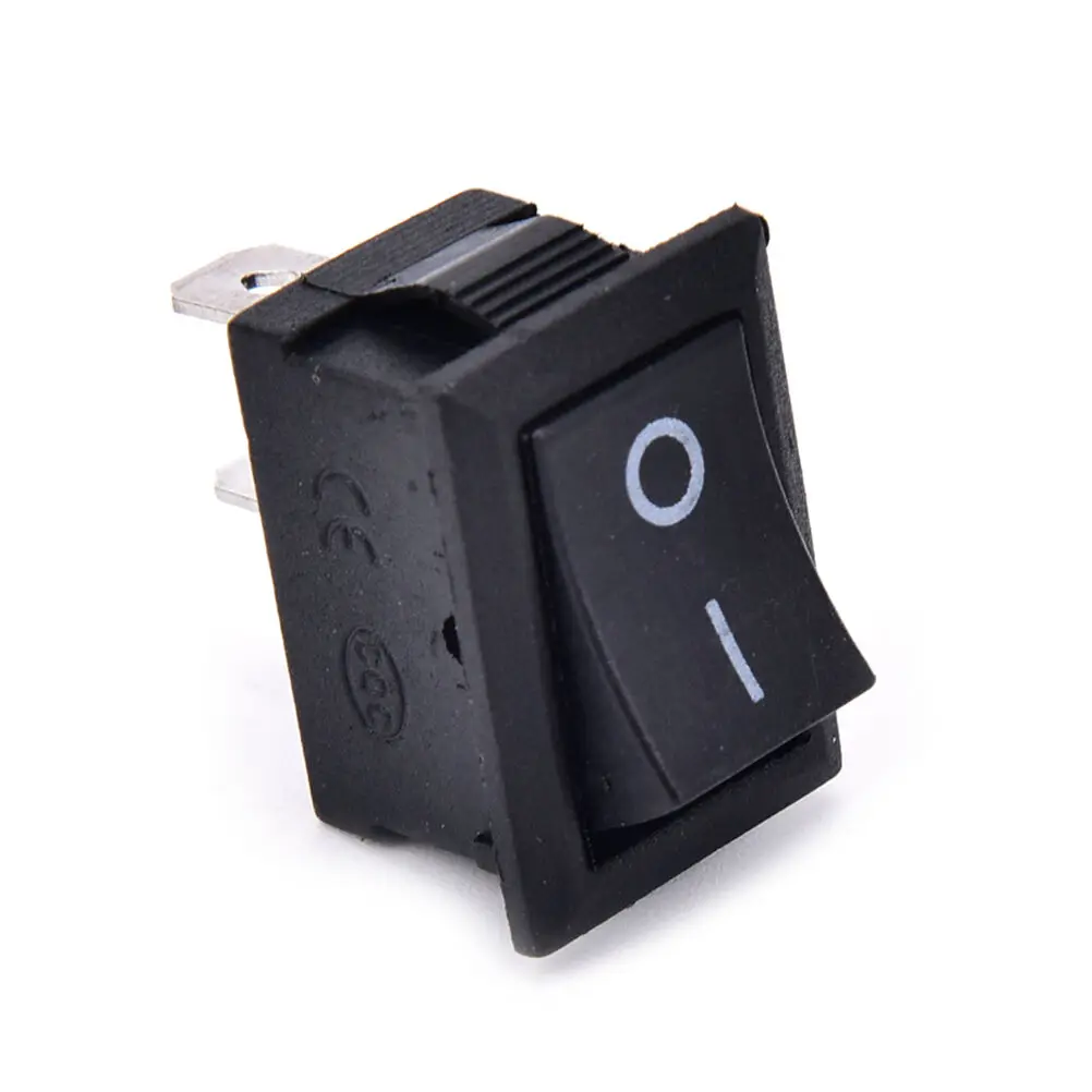 Кнопочный переключатель 10x15 мм SPST 2Pin 3A 250V KCD11 10 шт. кнопочный * 15 черный красный и