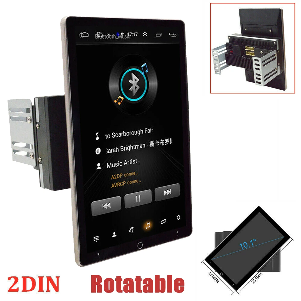 

Android 10 10.1" Car GPS Multimedia Radio Stereo Head Unit 2 Din Universal Rotation Screen Car DVD