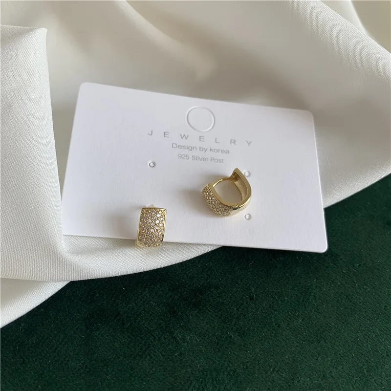 

TIMEONLY Korean Fashion Cubic Zircon Hoop Earrings Delicate 2020 New Luxury Earring for Women Ladies Jewellery Wedding Gifts