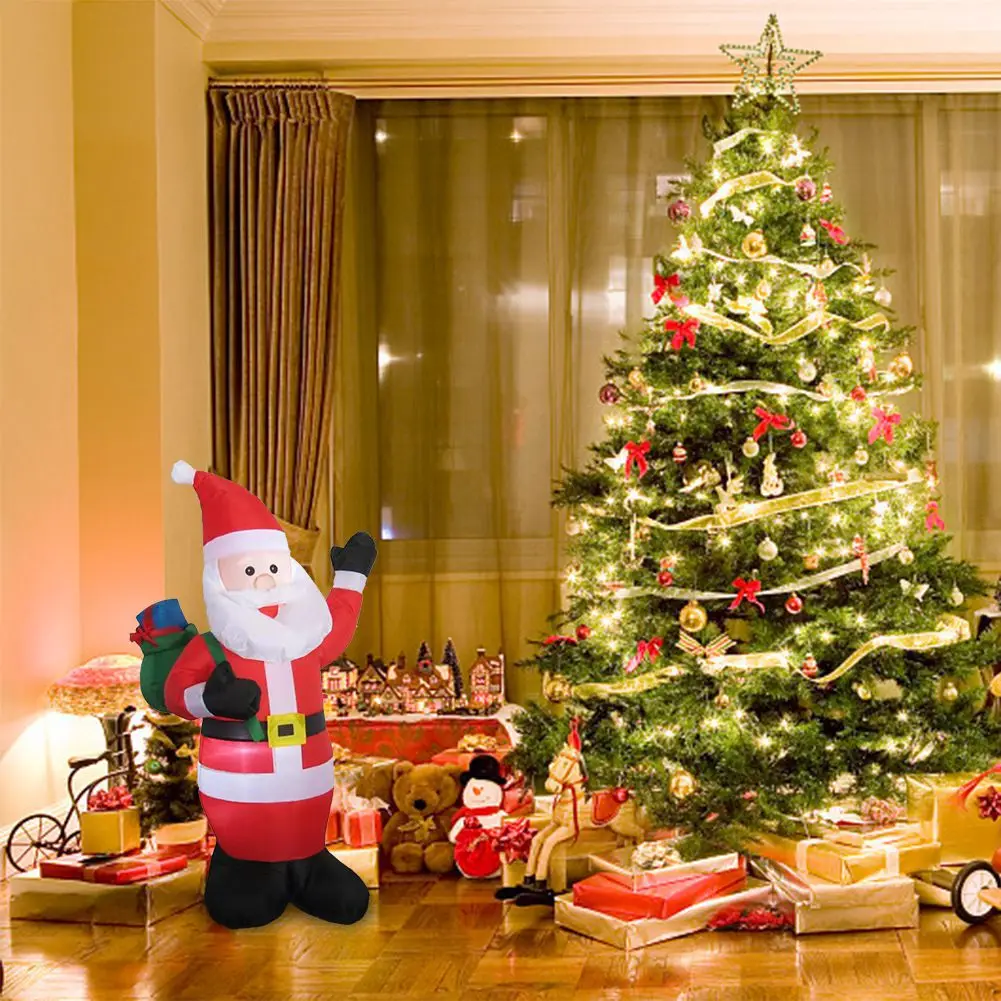 

Yard Inflatable Decoration Blow Up Pumpkin Santa Claus LED Light Inflatable For Outdoor Christmas Halloween Party Festival Decor