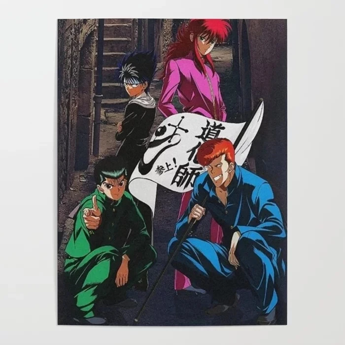 

Canvas Japanese Anime Poster Home Decoration Hd Prints Painting Pictures Yu Yu Hakusho Wall Artwork Modular Bedside Background