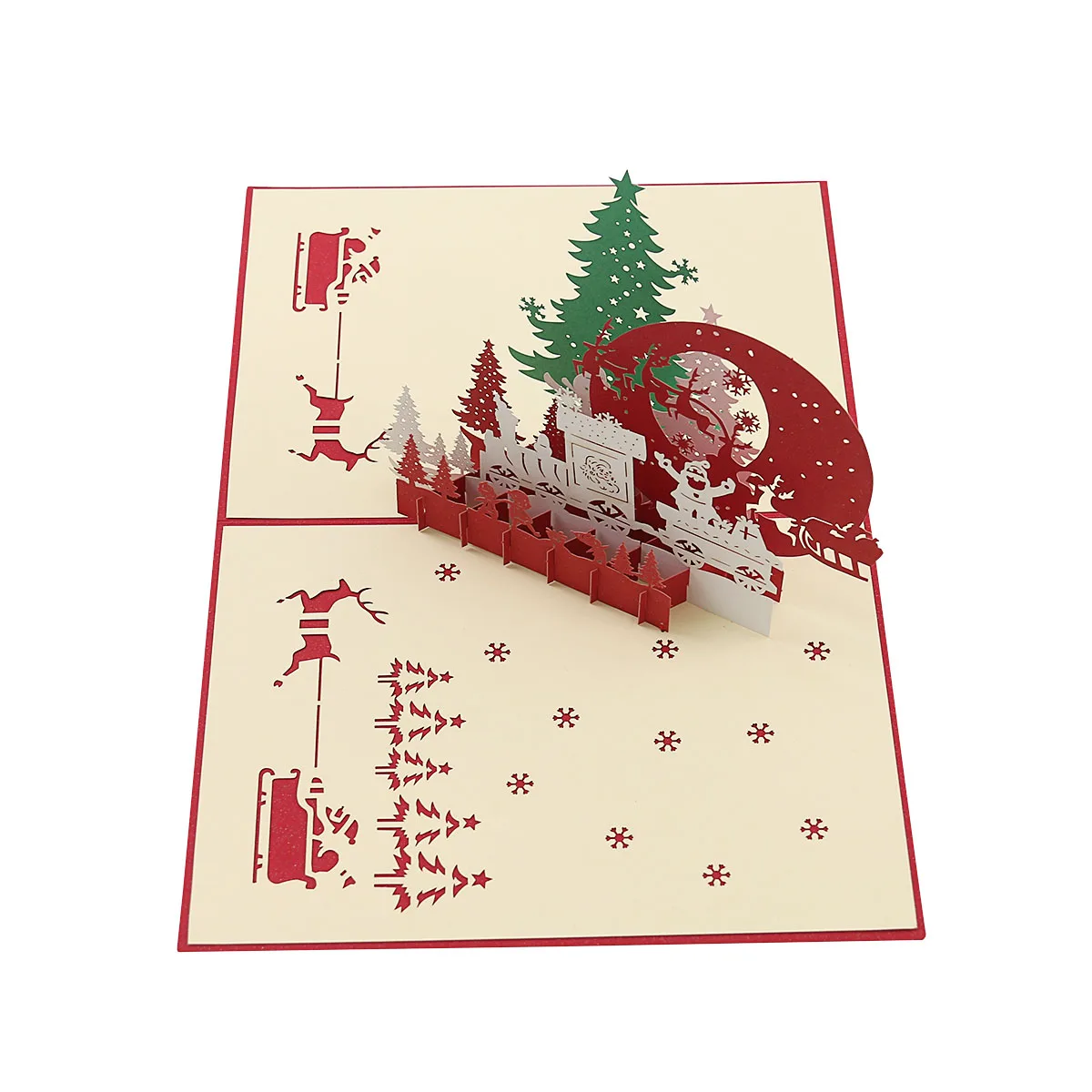 3D всплывающие карты день рождения День Святого Валентина Счастливое Рождество