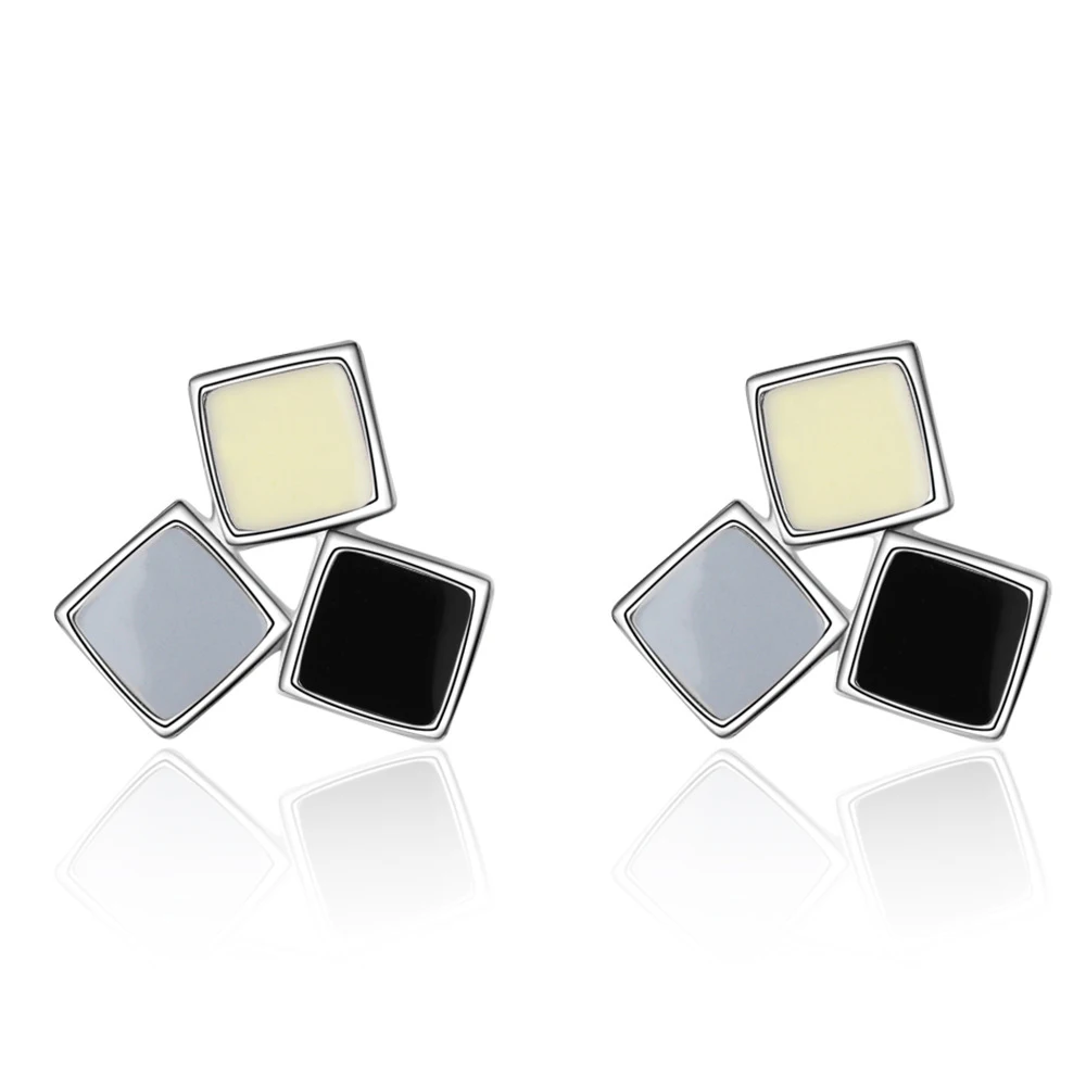

Korean Geometric Earrings for Women Girl Party Square Stud Earring Jewelry brincos bijoux wholesale