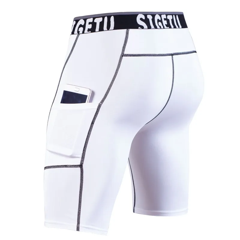 

Sport Shorts Mens Compression Shorts Summer Letter Print Shorts Bodybuilding Men Shorts Fitness Tights Elasitc Waist Shorts