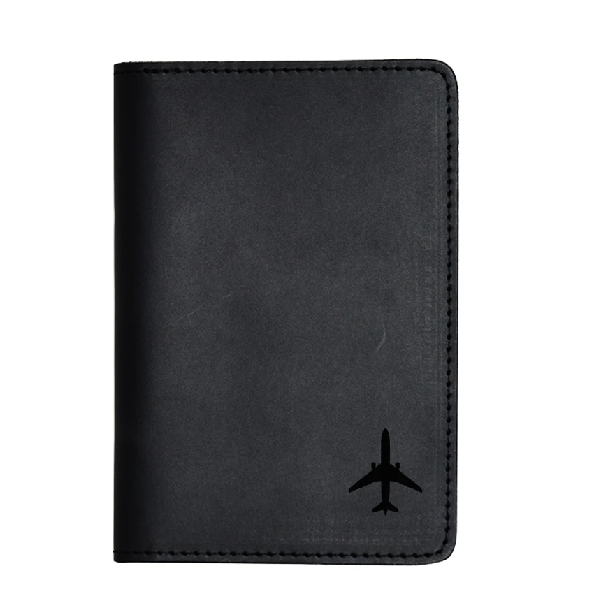 Кошелек для путешествий с гравировкой самолета простой чехол паспорта винтажный