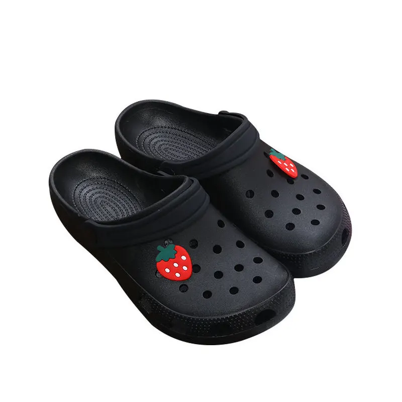 

Summer Women Croc Clogs Platform Garden Sandals Cartoon Fruit Slippers Girl Beach Shoe Fashion Slides Outdoor Sandalias De Mujer