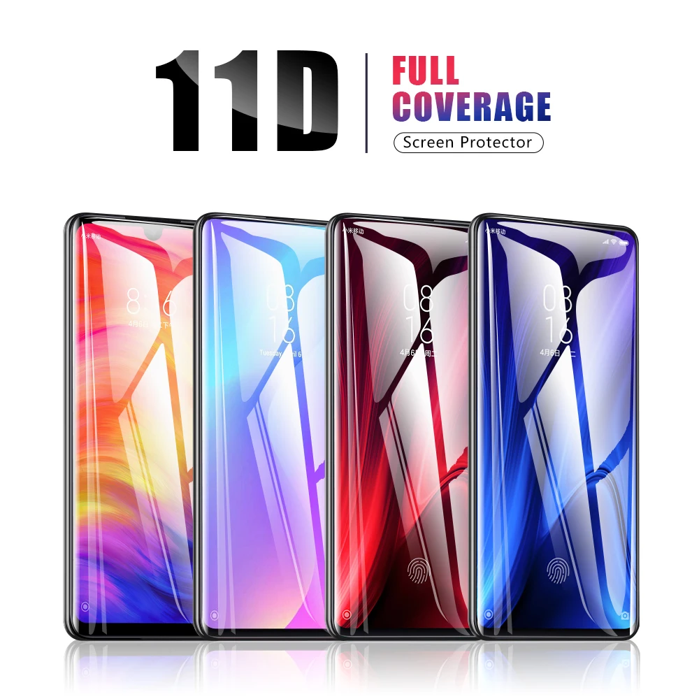 Изогнутое стекло для xiaomi redmi note 5 7 8 pro Защитное стекло для экрана полный клей для xiaomi mi 9t стекло redmi 7 7a note 6 pro pocophone f1 защитное стекло