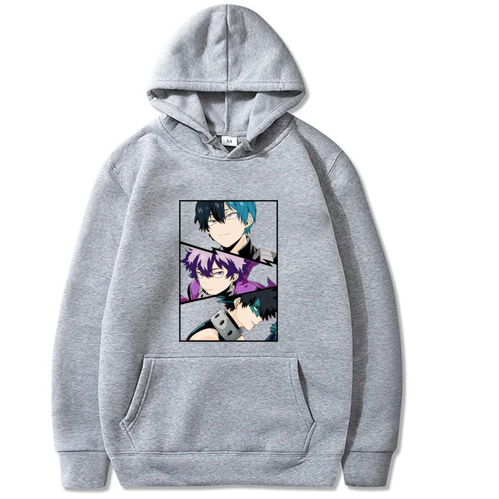 

My Hero Academia Women Hoodies Anime Todoroki Shoto Eyes Printed Hoody Men O-Neck Long Sleeve Hooded Sweatshirts