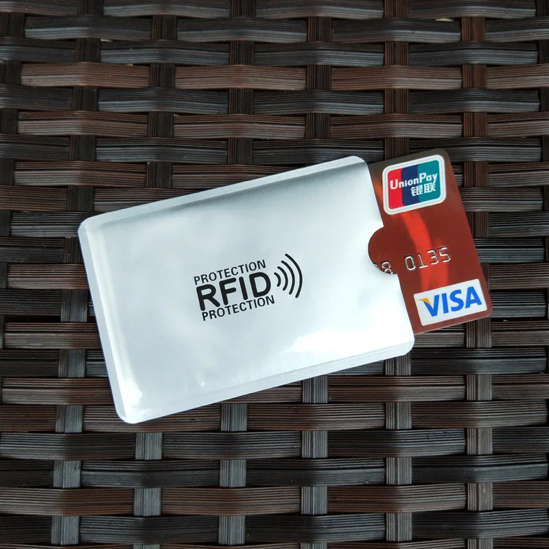 10 шт., анти-RFID Блокировка, кредитный держатель для карт, ID, банковский Чехол для карт, защита, Алюминиевый металлический, умный, Противоугонный держатель для карт, протектор