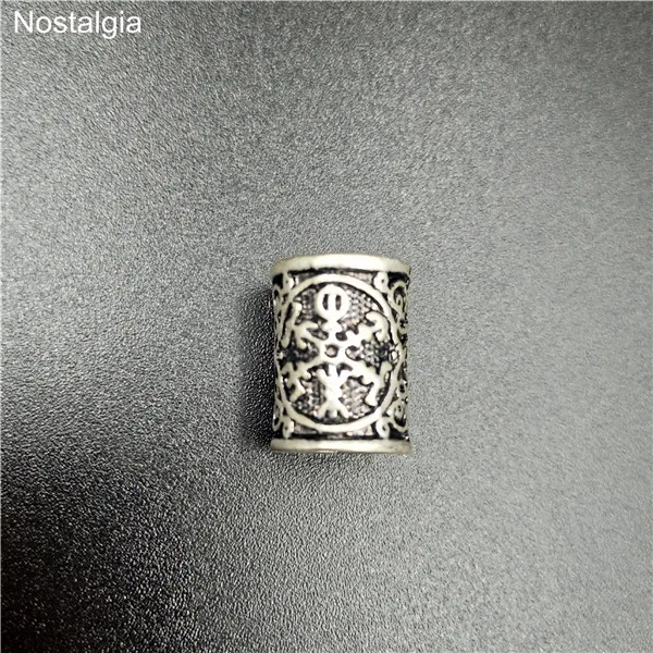 1 шт руны викингов Valknut Vegvisir скандинавский один языческий амулет троица бусины Подвески Diy браслет ювелирных изделий - Цвет: vegvisir Silver
