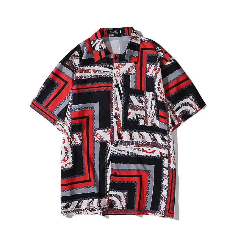 

kywommnz Summer 2021, Retro, Female, Korean, Fashion, Printing, Trend, Shirt, Boho, Short Sleeve, Floral Pullover, Shirt, E479