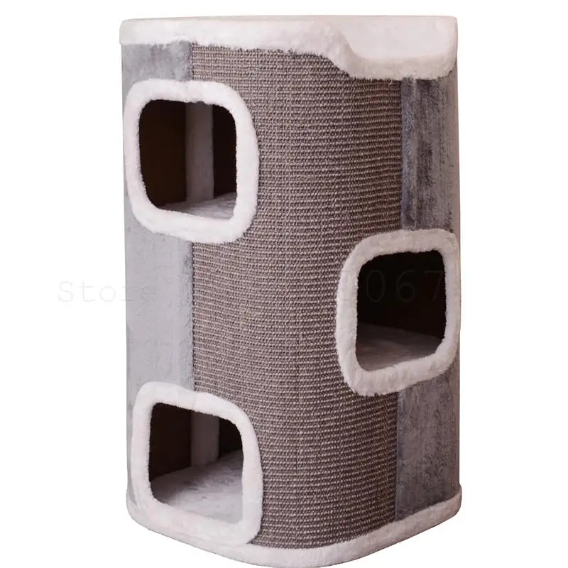 Бочки для кошек Sisal Когтеточка подъем по раме двухуровневое трехуровневое дерево