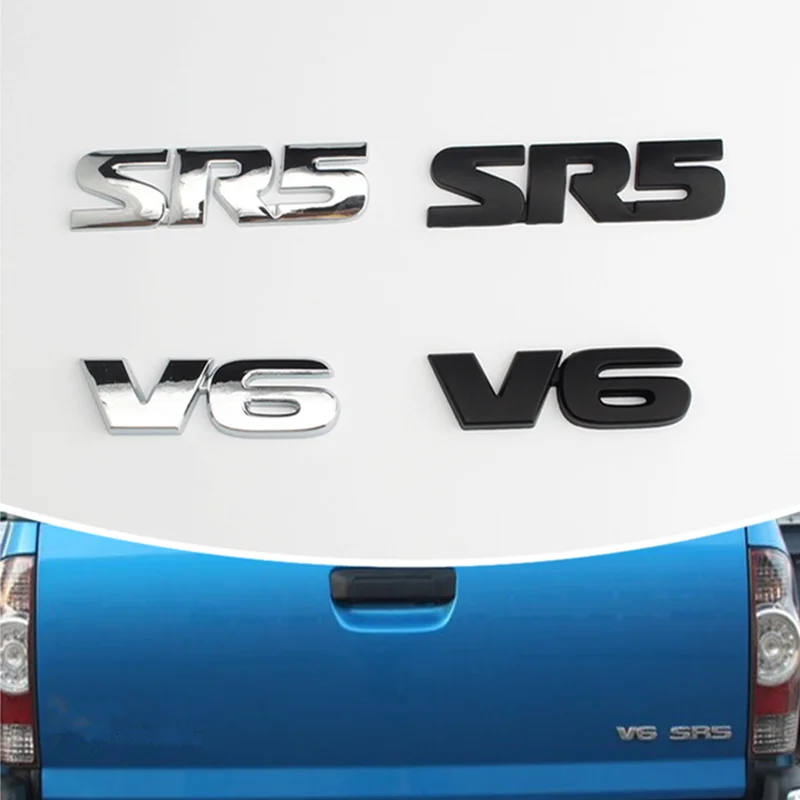 Автомобильный Стайлинг эмблема для V6 SR5 Металлическая Автомобильная боковая