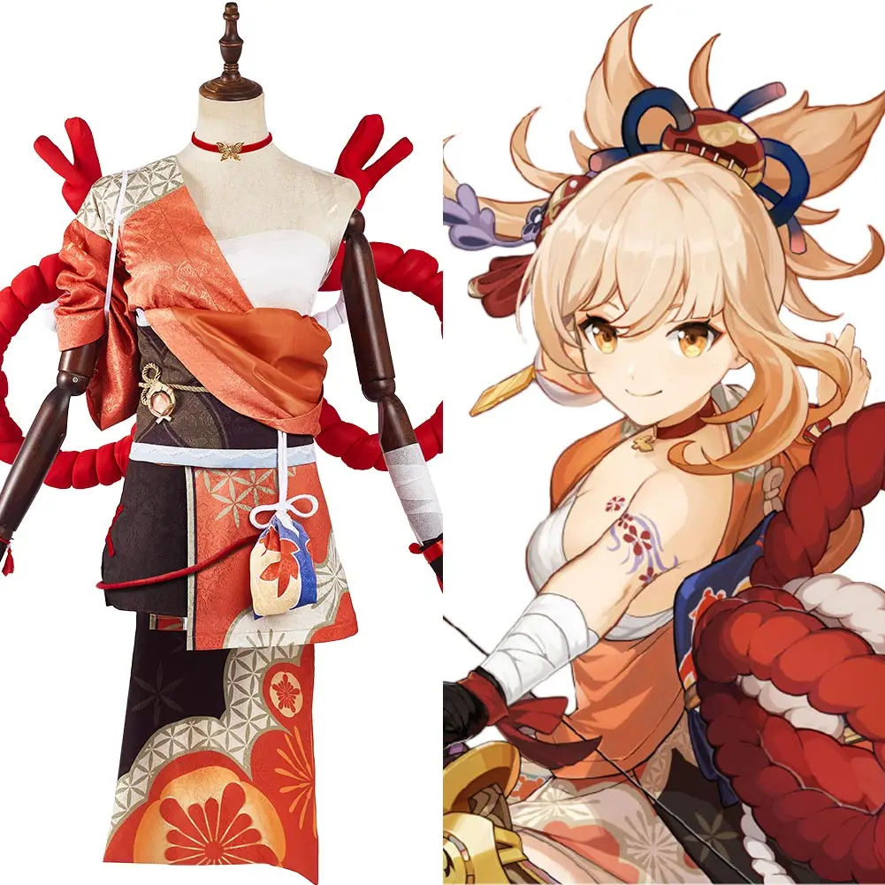 

Genshin Impact Yoimiya костюмы для косплея карнавальный костюм на Хэллоуин