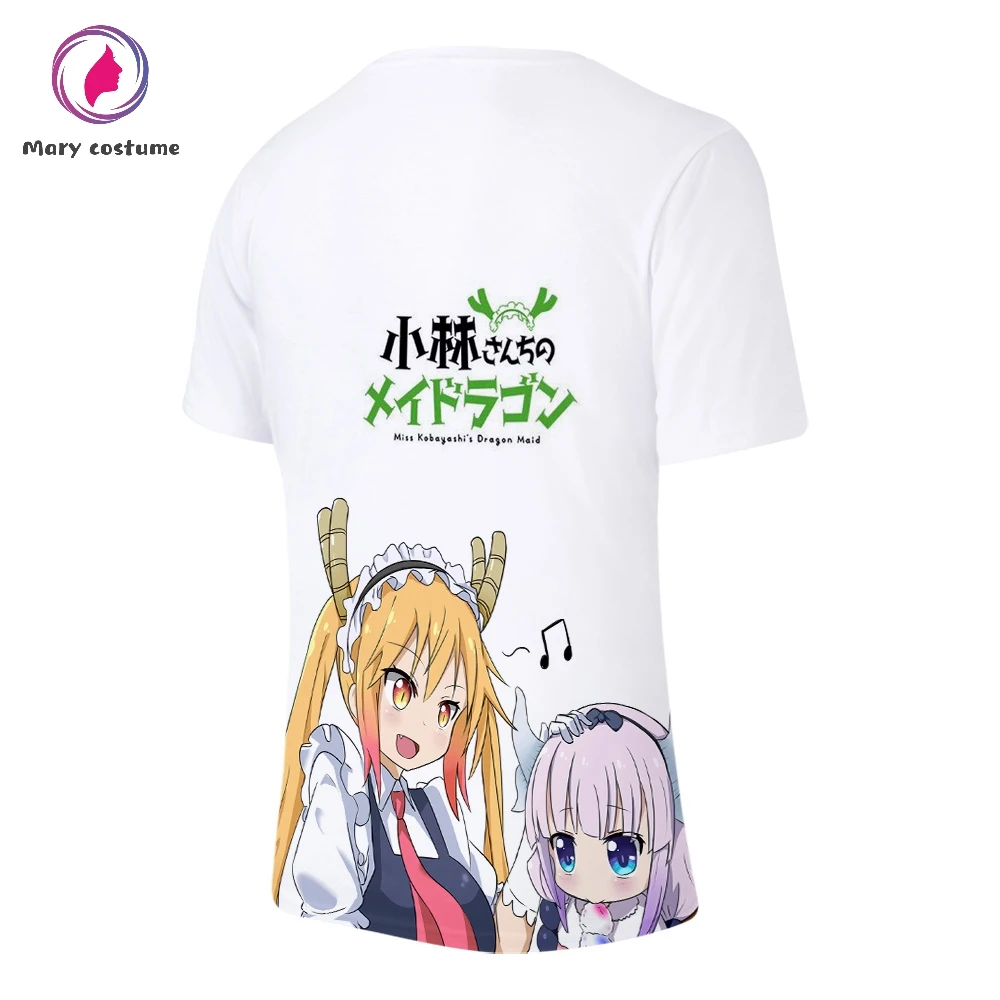 Футболка Miss Kobayashi's Dragon Maid мужская летняя футболка из 3D полиэстера с короткими