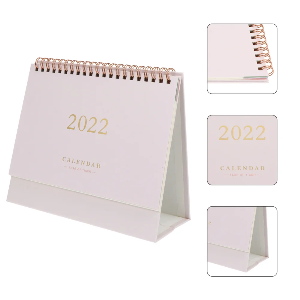 

1Pc Office Table Paper Coil Calendar Simple 2022 Desktop Schedules Calendar