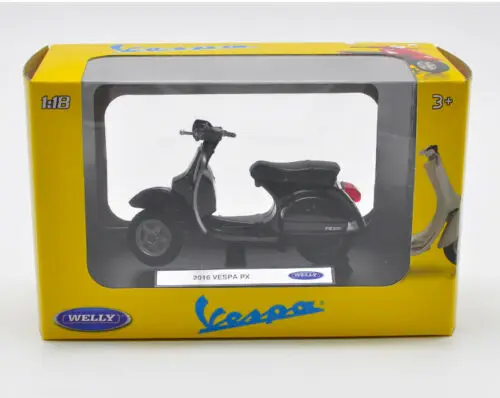 Модель мотоцикла Welly 1:18 Vespa 2016 PX литая игрушка в коробке |