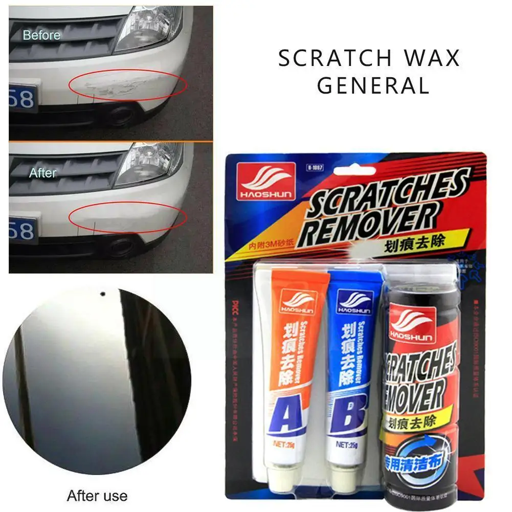 

Haoshun scratch wax universal car paint scratch removal cleaning polishing repair liquid toothpaste supplies car V3V9