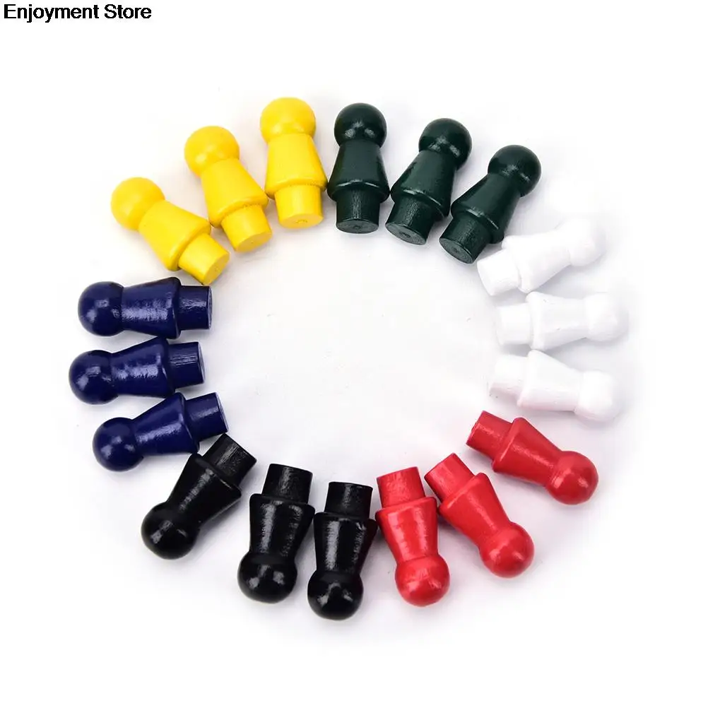 Новые шахматы китайские шашки шесть цветов деревянные Запасные детали игры 60шт \