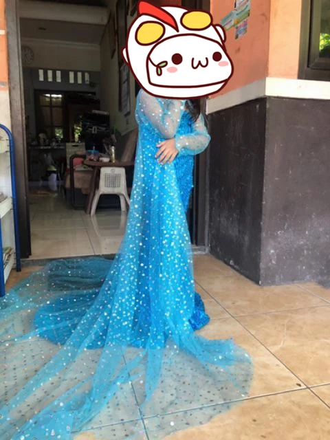 

Girls Dress For Kids Princess Costume Halloween Cosplay Snow Queen Dress Up Children Carnival Party Fantasia Disguise