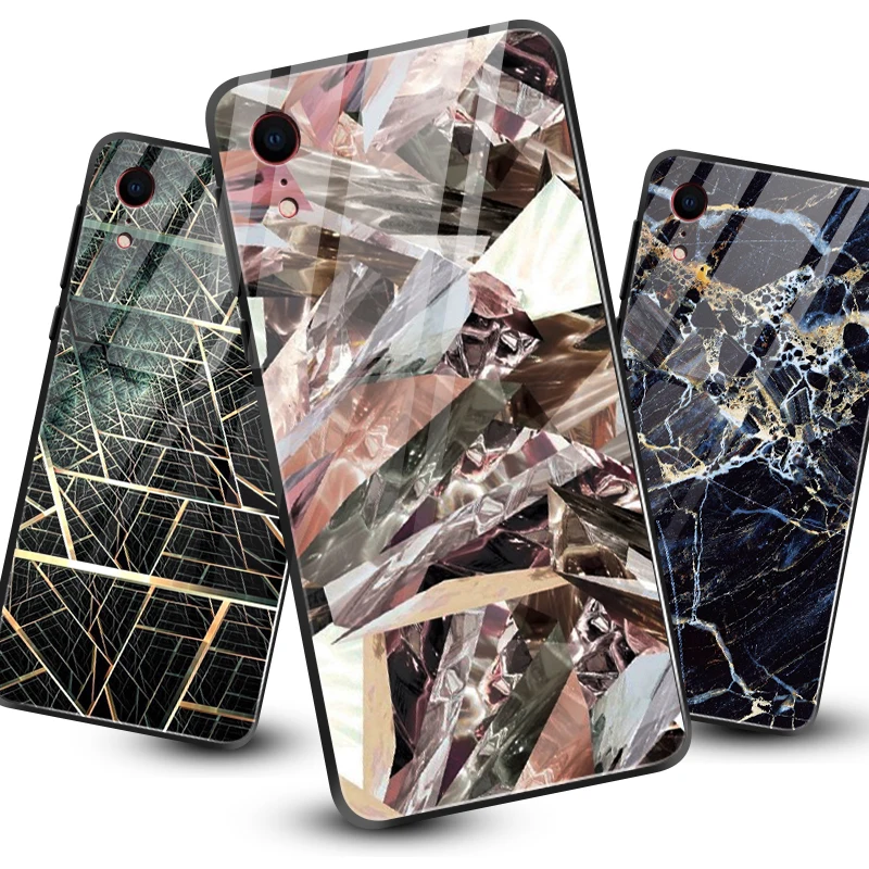 Для iPhone 5S, se, 6, 6 S, 7, 8 Plus XR XS макс. закаленное стекло чехол для Meizu M5 M6 M8 M9 Примечание 16th Plus с узором в полоску защитная оболочка