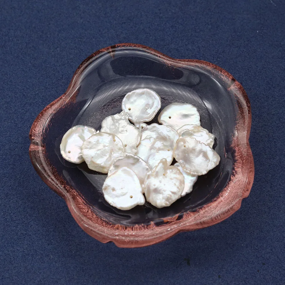 Непористые жемчужные нестандартные бусины в форме лепестков для