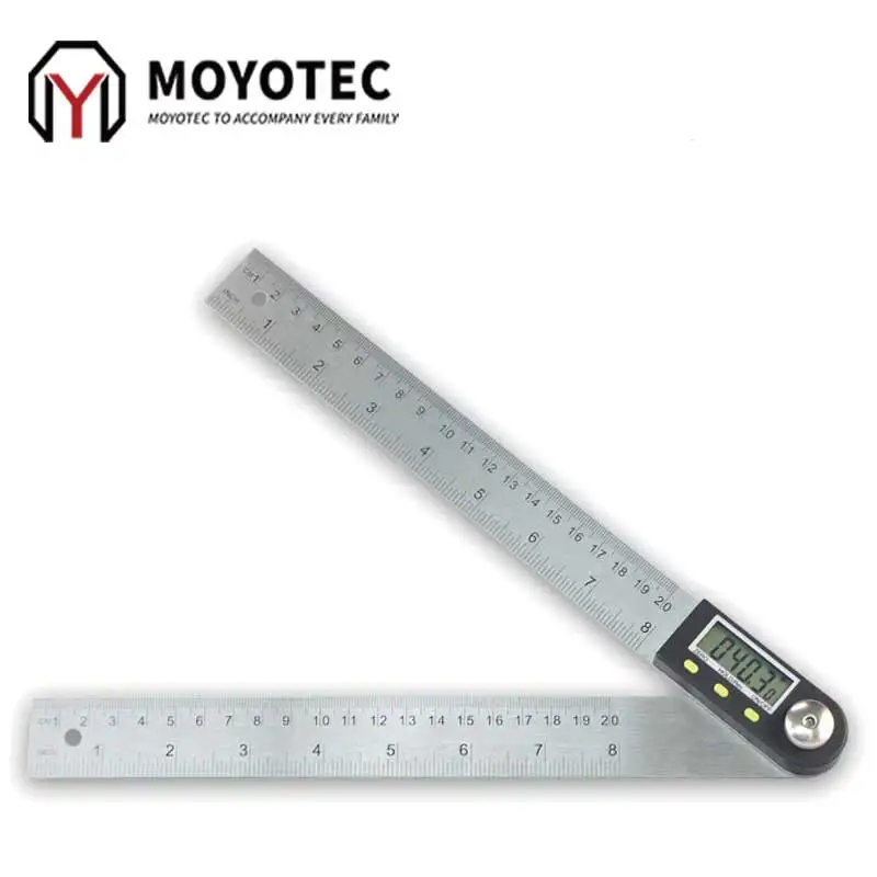 

Цифровой угломер MOYOTEC, 200 мм, транспортир, электронный транспортир, деревообрабатывающая угловая линейка, 360 градусов, Гониометр, измеритель...