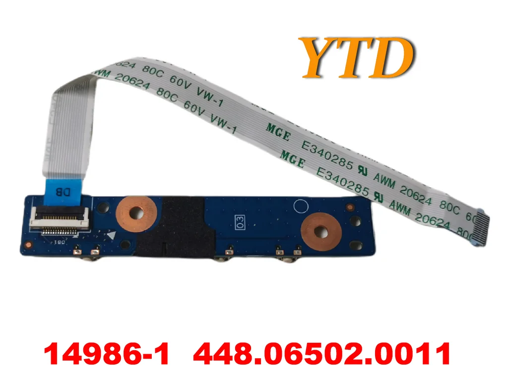 

Original FOR Acer Aspire R3-131T R11 R3-131 Laptop LED POWER BUTTON BOARD With Cable 14986-1 448.06502.0011 tested good free sh