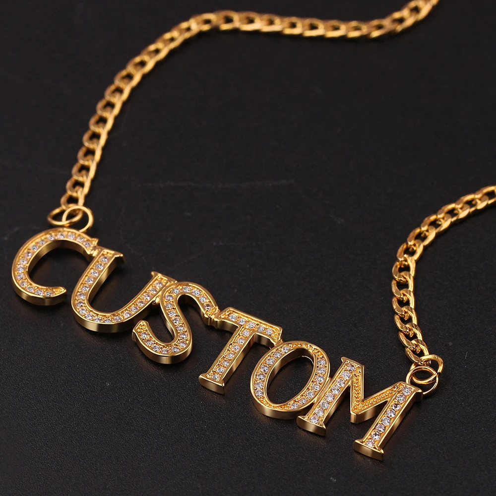 Хрустальный кулон с именем на заказ ожерелье подвеской персонализированное