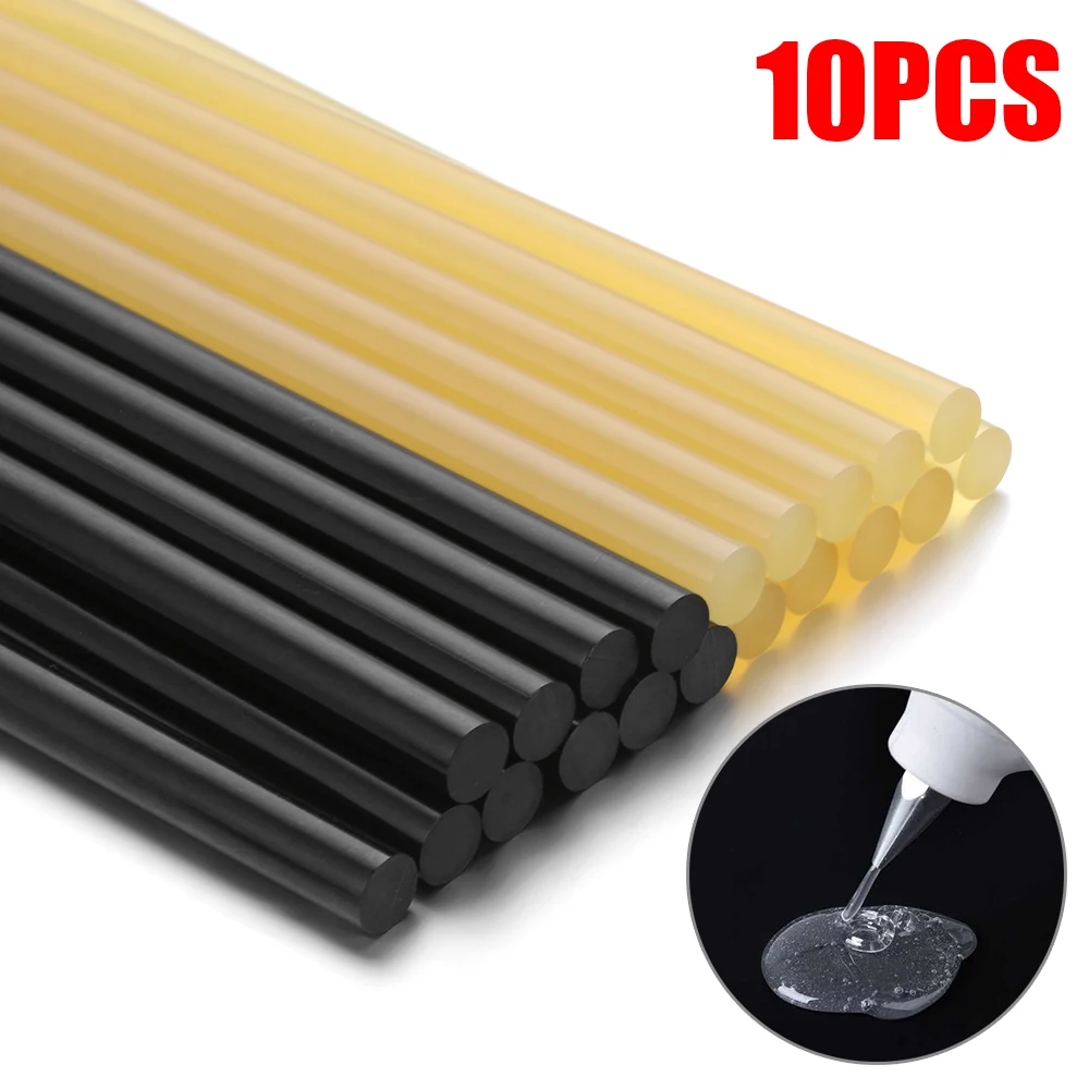 10 шт./компл. автомобильные Клеевые стержни черные с высокой вязкостью для