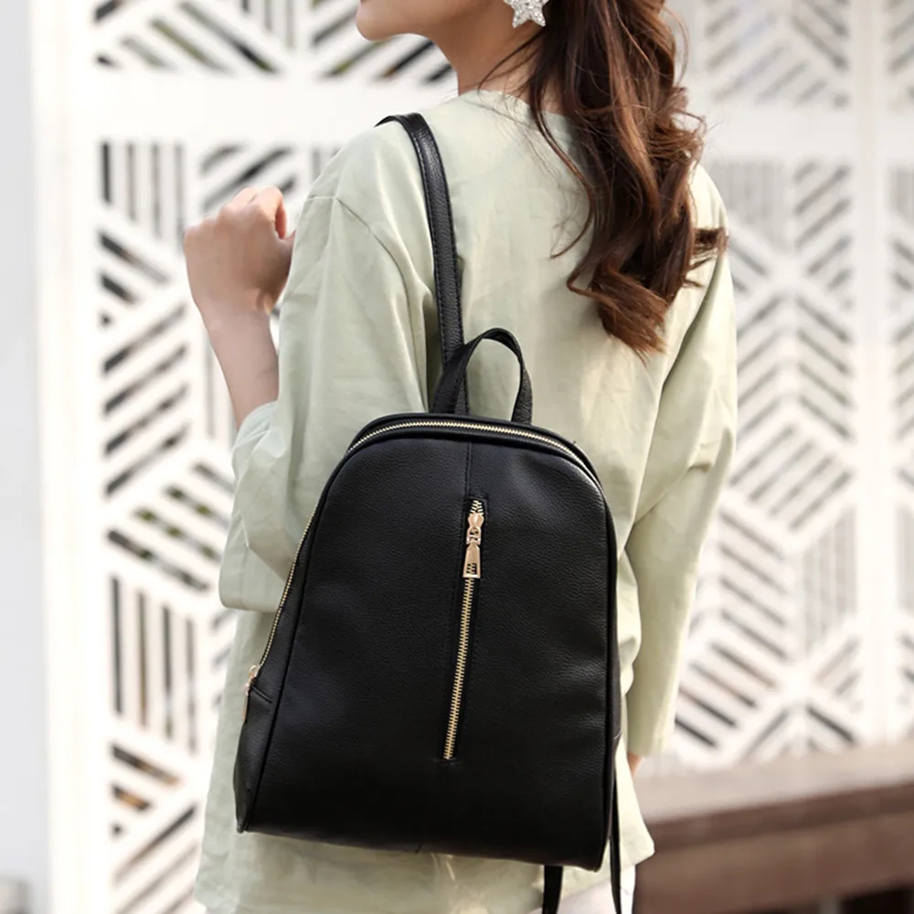 5 # Демисезон Фабр женский модный кожаный рюкзак 2019 Новый консервативный стиль на