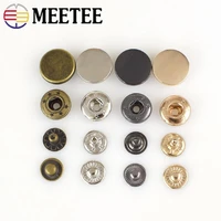 meetee 30sets 121517mm metal snap button men suits jacket metal buttons clothing coat press stud 12mm 15mm 17mm d3 8