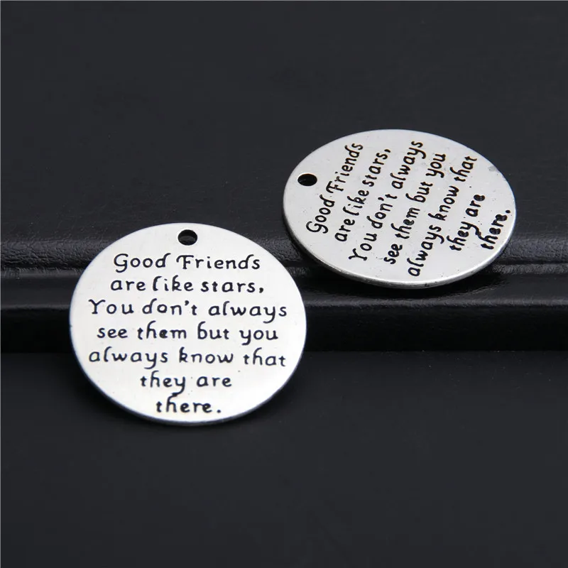 8 шт. хорошие друзья похожи на звезды вы не всегда их видите они там подвески