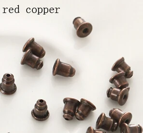 

200pcs/lot Bullet Earring Back Settings Plugging Blocked Rubber Back Earrings Cap Stopper for DIY Fashion Earrings Jewelry