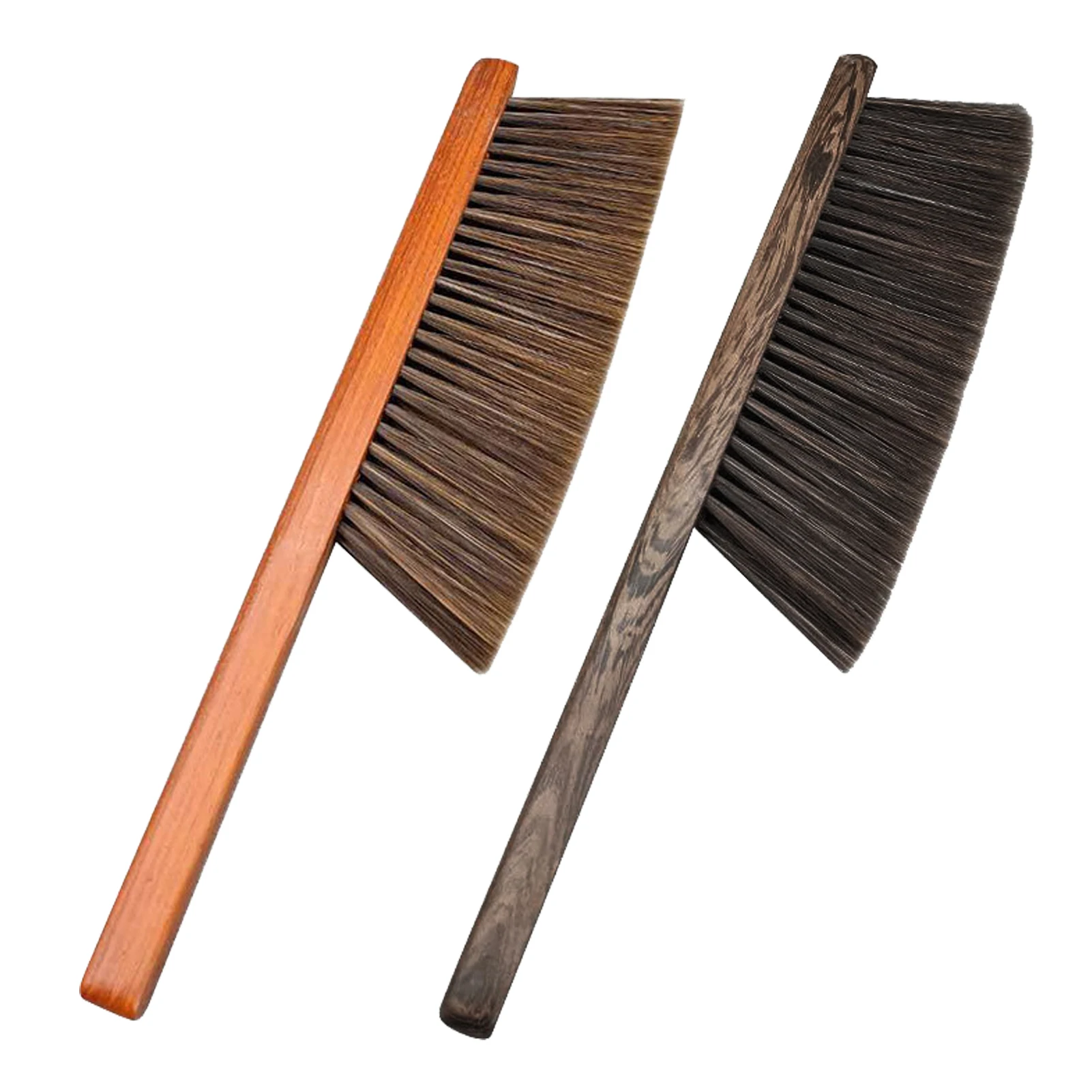 

2pcs Fireplace Car Wooden Bench Brush Hearth Home Office Cleaning Bed Sheet Workshop Hotel Carpet Soft Bristles Long Handle Sofa