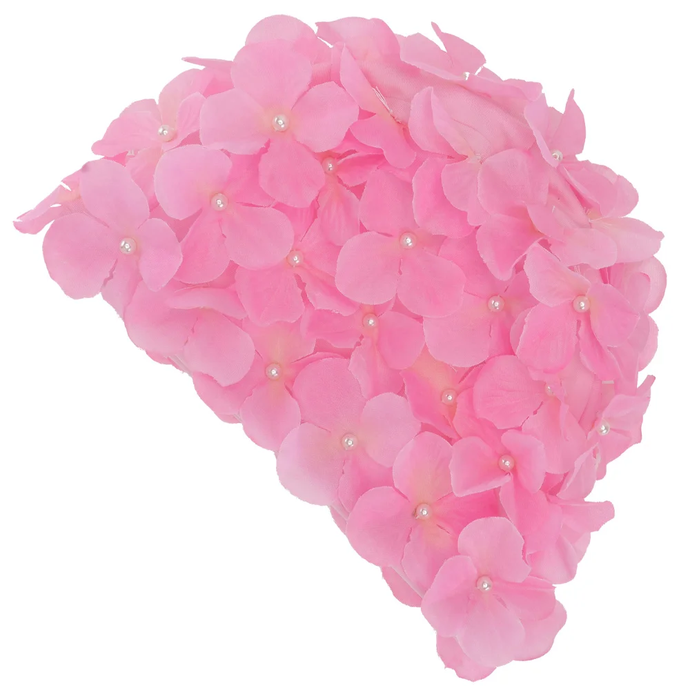 

3D Flower Petals Shaped Swim Cap Fashion Swimming Hat Adults Bathing Cap Black