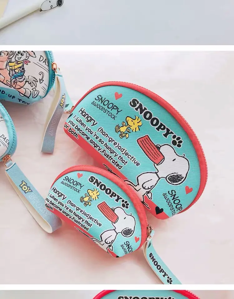 Два размера Peanuts Rogue Dog мультфильм кавайный чехол для карандаша большой емкости мультфильм холст пенал коробка принадлежности для школьников, студентов