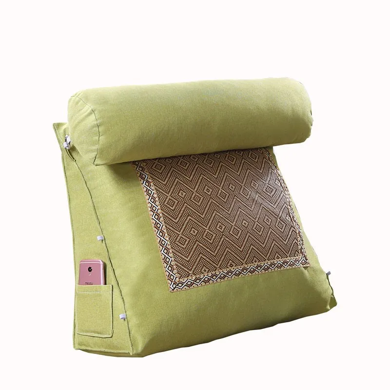 Летняя прикроватная подушка диван треугольник Большая спинка офисный коврик из