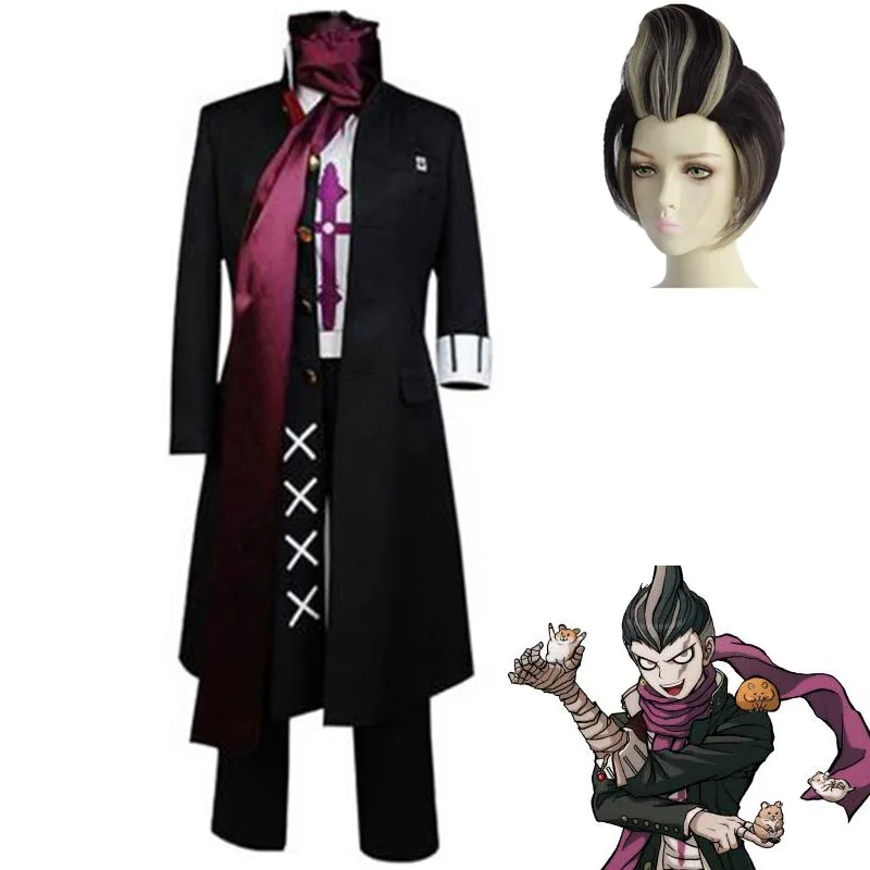 Костюмы для косплея из аниме данганронпа 2 мужские костюмы пальто брюки Сарфа