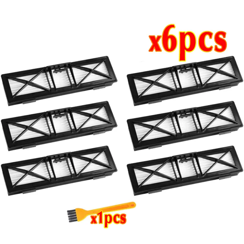 6pcs filter Запчасти для пылесоса HEPA фильтр для Neato Botvac подключенный D серии 945-0215 D3 D4 D5 D6 D7 D70 D75 D80 D85 фильтры Замена - Цвет: 6pcs filter