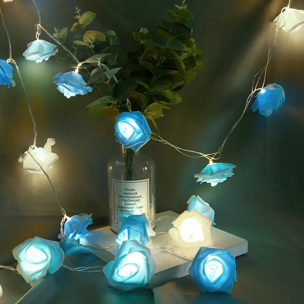 20LED ватный шар сказочные гирлянды на День святого Валентина Свадебный Праздничный Декор ЕС - Emitting Color: f