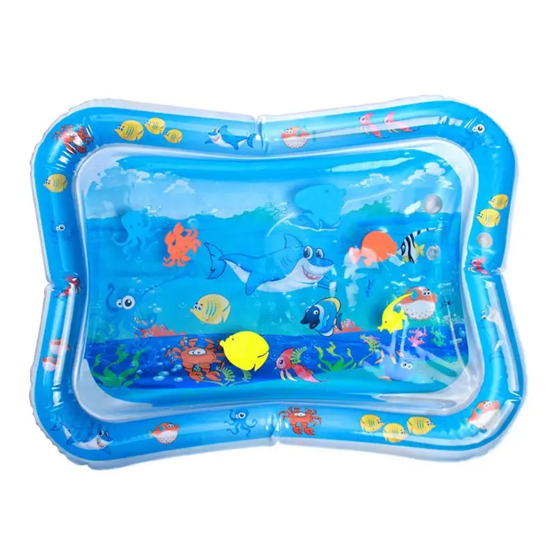 

Sea Animal Print Baby Inflatable Play Mat Infant Toy for Newborn Boy Girl Water Entertainment Playing Swimming Parent-child Inte