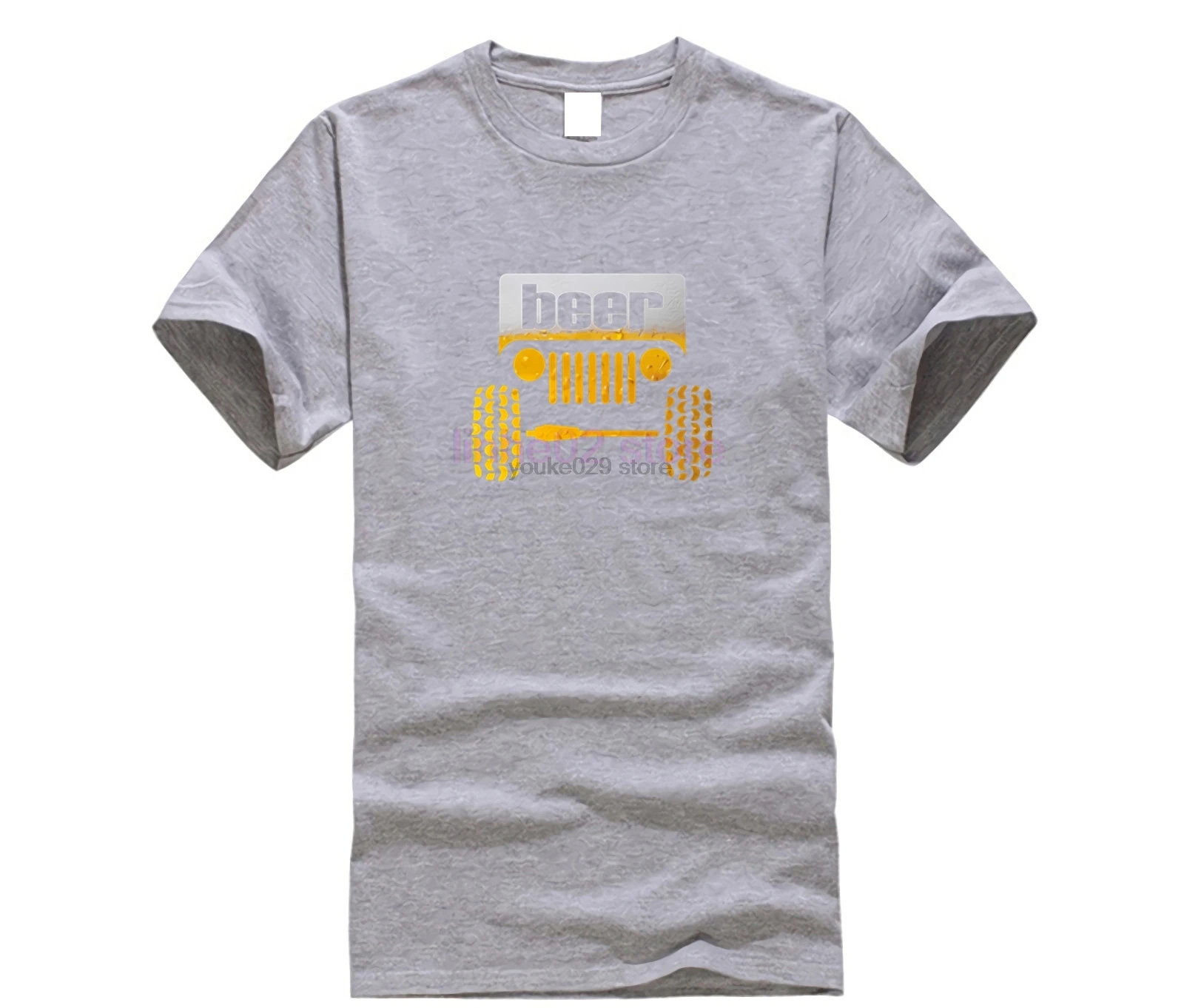 Jeep Beer T Shirt Printed Cool T-Shirt Summer Great Camisas Hombre Men's Tshirt Famous |