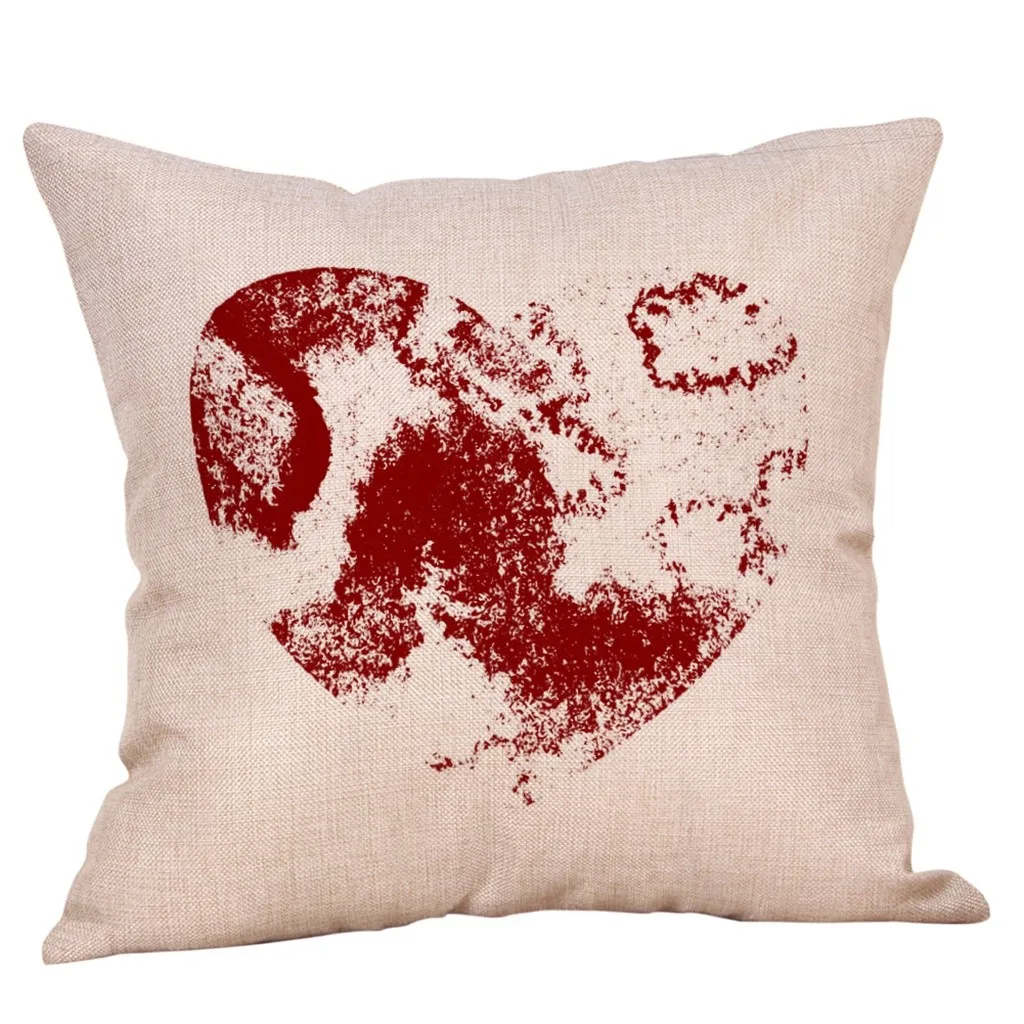 Чехол для подушки на День святого Валентина квадратный милый чехол украшение