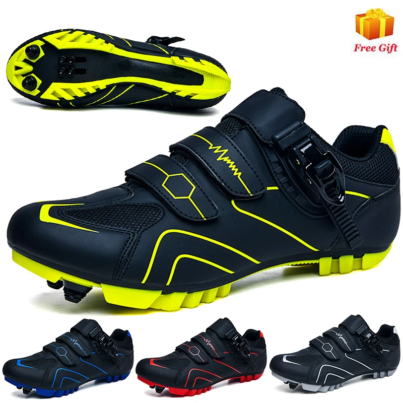 

Professional Mountain Biking Shoes Unisex Outdoor Road Sports Cycling Shoes Couple Cycling Shoes with Buckle for Men and Women