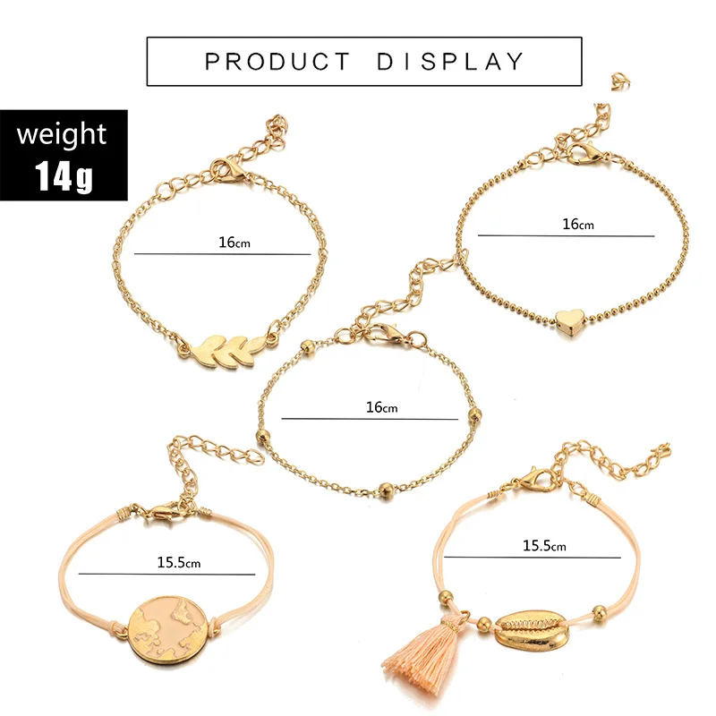 Браслет в стиле бохо для женщин и мужчин браслеты цепочки ручной работы со