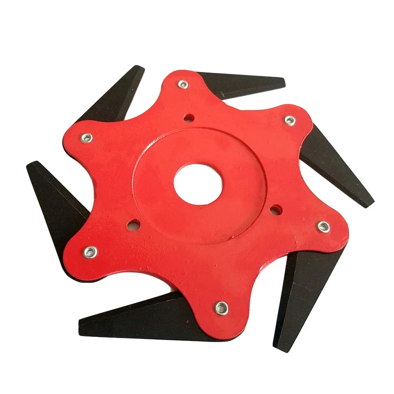 6 лезвий Головка триммера для травы 65Mn щетка режущая головка Легкая резка садовый