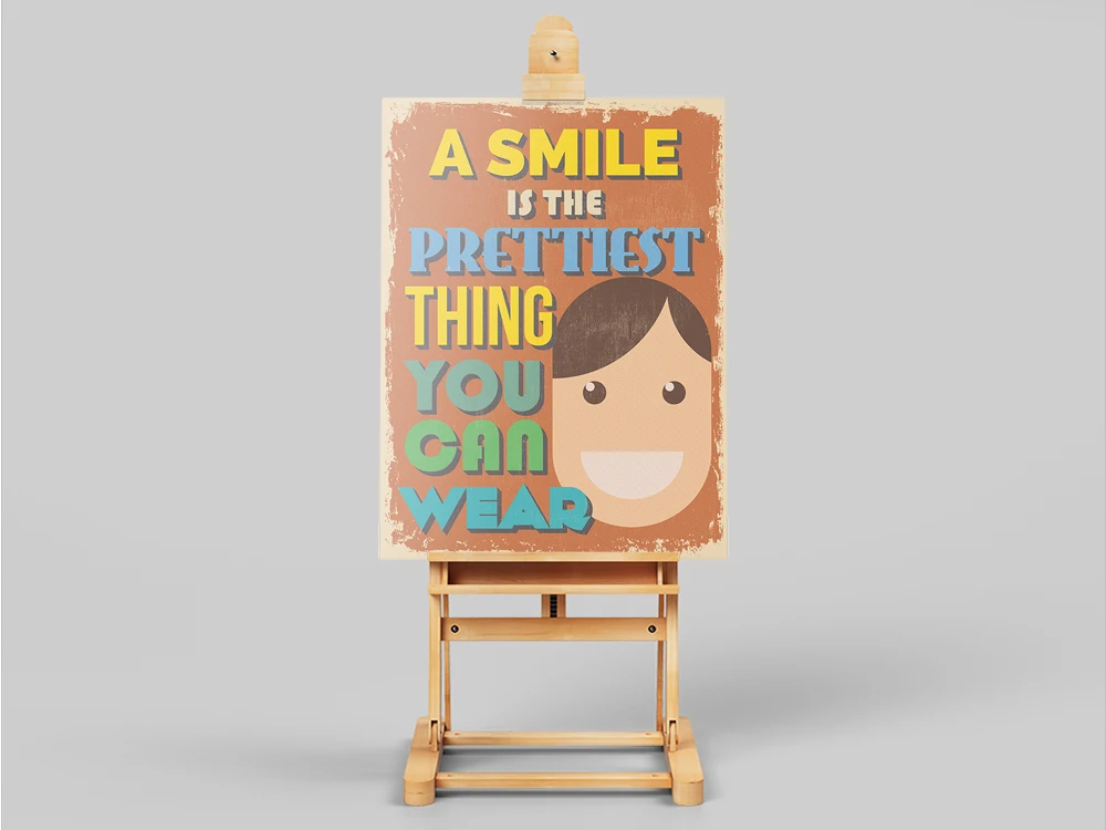 Цитаты в стиле ретро домашний декор настенные картины английская улыбка