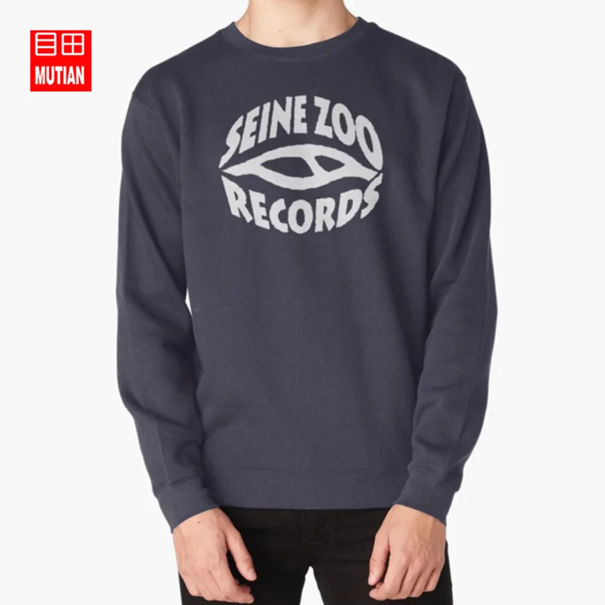 navy-sweatshirt Seine zoo records толстовки nekfeu логотип альбом концерт seine zoo records - Цвет: navy-sweatshirt