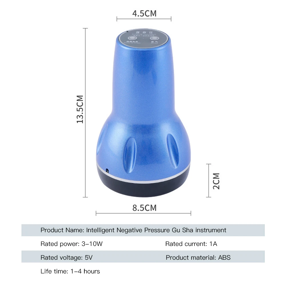 

Electric Gua Sha Instrument Cupping Back Massager Vacuum Suction Cups Apparatus Guasha Scraper Device Fat Burning Body Slimming